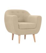 Ghế Sofa Đơn Bọc Nhung Rotterdam Danel Sand - Ảnh 2