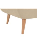 Ghế Sofa Đơn Bọc Nhung Rotterdam Danel Sand - Ảnh 9