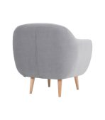 Ghế Sofa Đơn Bọc Nhung Rotterdam Danel Silver - Ảnh 8