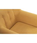 Ghế Sofa Đơn Bọc Nhung Rotterdam Danel Yellow - Ảnh 5