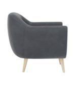 Ghế Sofa Đơn Bọc Nhung Rotterdam Danel Grafit - Ảnh 4