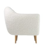 Ghế Sofa Đơn Bọc Vải Lông Cừu Rotterdam Dobby Cozy Milk - Ảnh 6