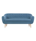 Ghế Sofa Thẳng Bọc Nhung Rotterdam-3 Danel Blue