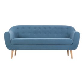 Ghế Sofa Thẳng Bọc Nhung Rotterdam-3 Danel Blue