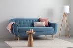 Ghế Sofa Thẳng Bọc Nhung Rotterdam-3 Danel Blue - Ảnh 10