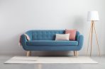Ghế Sofa Thẳng Bọc Nhung Rotterdam-3 Danel Blue - Ảnh 11