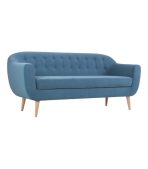 Ghế Sofa Thẳng Bọc Nhung Rotterdam-3 Danel Blue - Ảnh 2