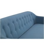 Ghế Sofa Thẳng Bọc Nhung Rotterdam-3 Danel Blue - Ảnh 3