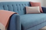 Ghế Sofa Thẳng Bọc Nhung Rotterdam-3 Danel Blue - Ảnh 9