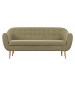 Ghế Sofa Thẳng Bọc Nhung Rotterdam-3 Danel Olive
