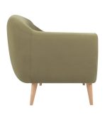 Ghế Sofa Thẳng Bọc Nhung Rotterdam-3 Danel Olive - Ảnh 6