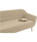 Ghế Sofa Thẳng Bọc Nhung Rotterdam-3 Danel Sand - Ảnh 3
