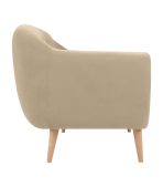 Ghế Sofa Thẳng Bọc Nhung Rotterdam-3 Danel Sand - Ảnh 5