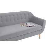 Ghế Sofa Thẳng Bọc Nhung Rotterdam-3 Danel Silver - Ảnh 4