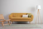 Ghế Sofa Thẳng Bọc Nhung Rotterdam-3 Danel Yellow - Ảnh 11