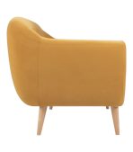Ghế Sofa Thẳng Bọc Nhung Rotterdam-3 Danel Yellow - Ảnh 6