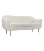 Ghế Sofa Thẳng Bọc Vải Lông Cừu Rotterdam-3 Dobby Cozy Milk - Ảnh 2