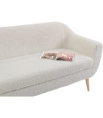 Ghế Sofa Thẳng Bọc Vải Lông Cừu Rotterdam-3 Dobby Cozy Milk - Ảnh 4