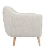 Ghế Sofa Thẳng Bọc Vải Lông Cừu Rotterdam-3 Dobby Cozy Milk - Ảnh 6