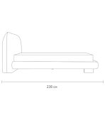 Giường Agami-Legs Nhung 160 Lanza Smoke - Ảnh 12