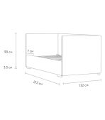 Giường Seon Nhung 120 Danel Grafit - Ảnh 4