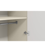 Tủ Quần Áo Shelton Trắng Kem-4 - Ảnh 3