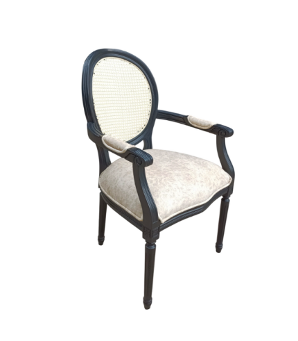 Ghế Louis lưng mây có tay