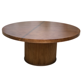 Bàn ăn tròn chân trụ