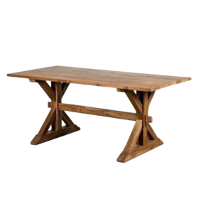 Bàn ăn Bow Leg Walnut Đậm