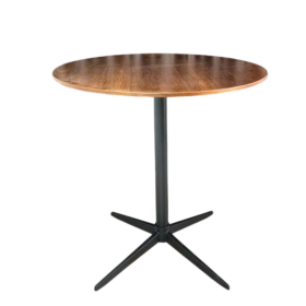 Bàn Cafe Iron Low Walnut Đậm