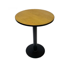 Bàn Cafe Iron Base Walnut Thường