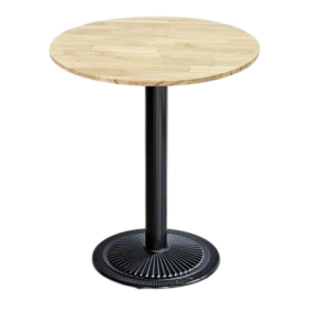 Bàn Cafe Cast Iron + Wood Tự Nhiên