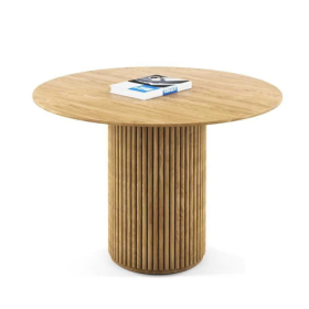 Bàn ăn Round Pedestal-Tự Nhiên