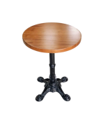 Bàn Cafe Spider Iron + Wood Walnut Thường