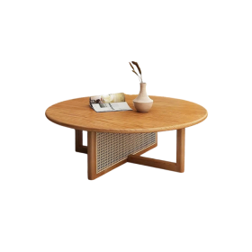 Bàn trà Mây Thấp Walnut Đậm