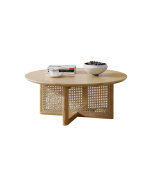 Bàn trà Mây Thấp Walnut Nhạt