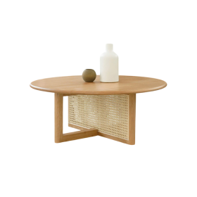 Bàn trà Mây Thấp Walnut Thường