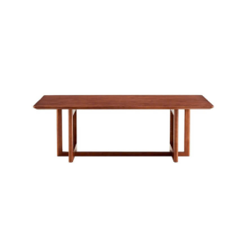 Bàn trà Mây Rectangle Walnut Đậm