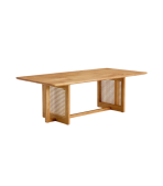 Bàn trà Mây Rectangle Walnut Thường