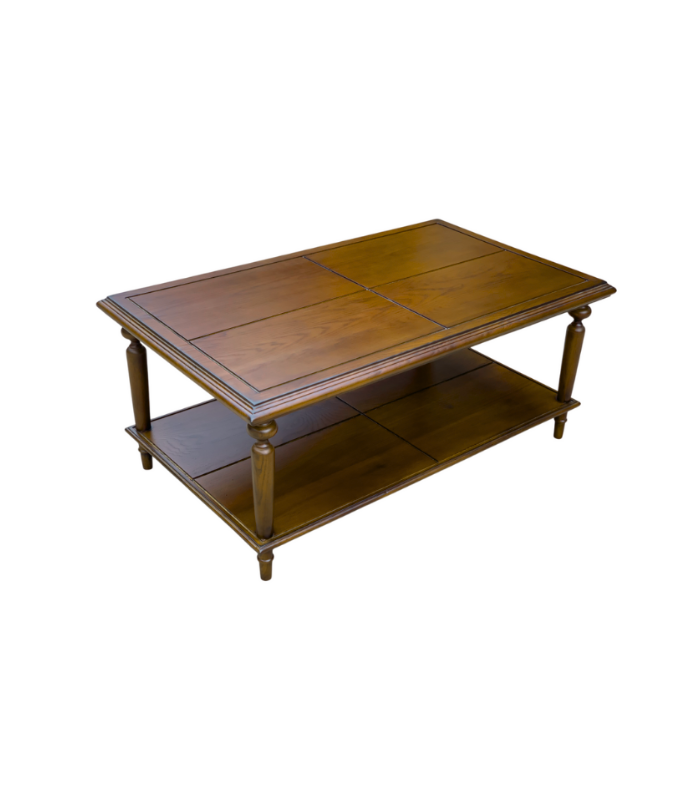 TỔNG HỢP (65) Bàn trà Classic Turned Leg Walnut Nhạt - Ảnh 1