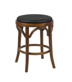 Đôn gỗ Ash Thonet Classic Walnut Thường