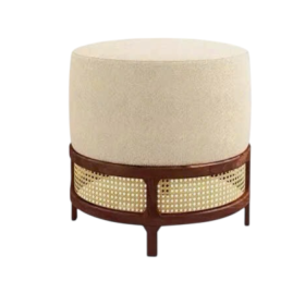 Đôn Cafe Round Walnut Thường