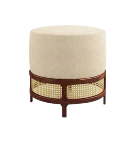 Đôn Cafe Round Walnut Thường