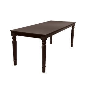 Bàn ăn Solid Leg Walnut Đậm