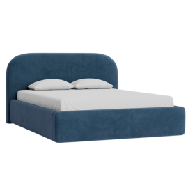 Giường Kevia Nhung 180 Danel Navy Blue