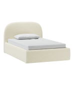 Giường Kevia Vải 120 Bucle White