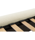 Giường Kevia Vải 120 Bucle White - Ảnh 3