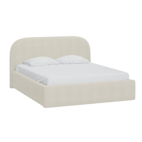 Giường Kevia Vải 140 Bucle White