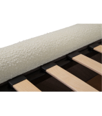 Giường Kevia Vải 160 Bucle White - Ảnh 3