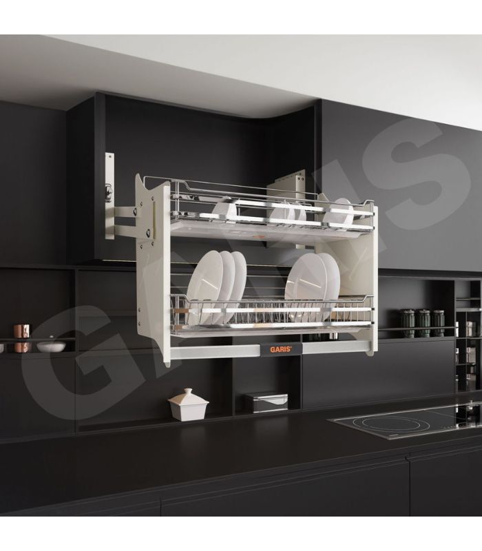 Gia-bat-dia-Garis-nang-ha-co-GL06 (3) Giá bát đĩa Garis nâng hạ cơ GL06.60E - Ảnh 1